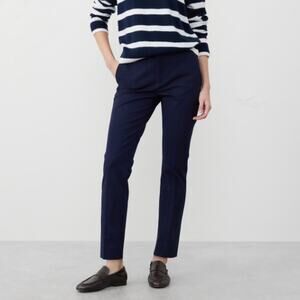 Classic Women's Navy Straight-Leg Pants